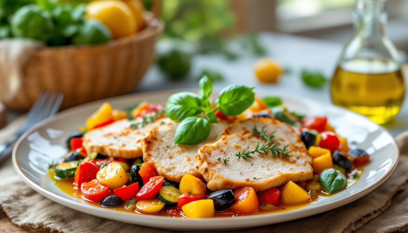 Turkey Provençal with Ratatouille