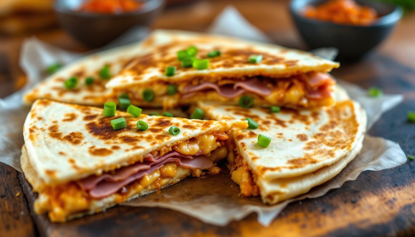 K-Town Ham & Kimchi Quesadilla