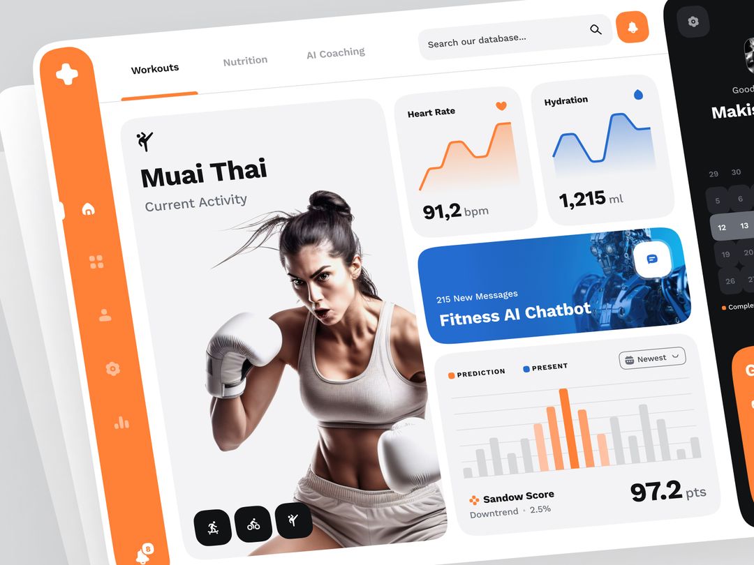 strangehelix.bio | Product | sandow UI Kit: AI-Driven Fitness ...