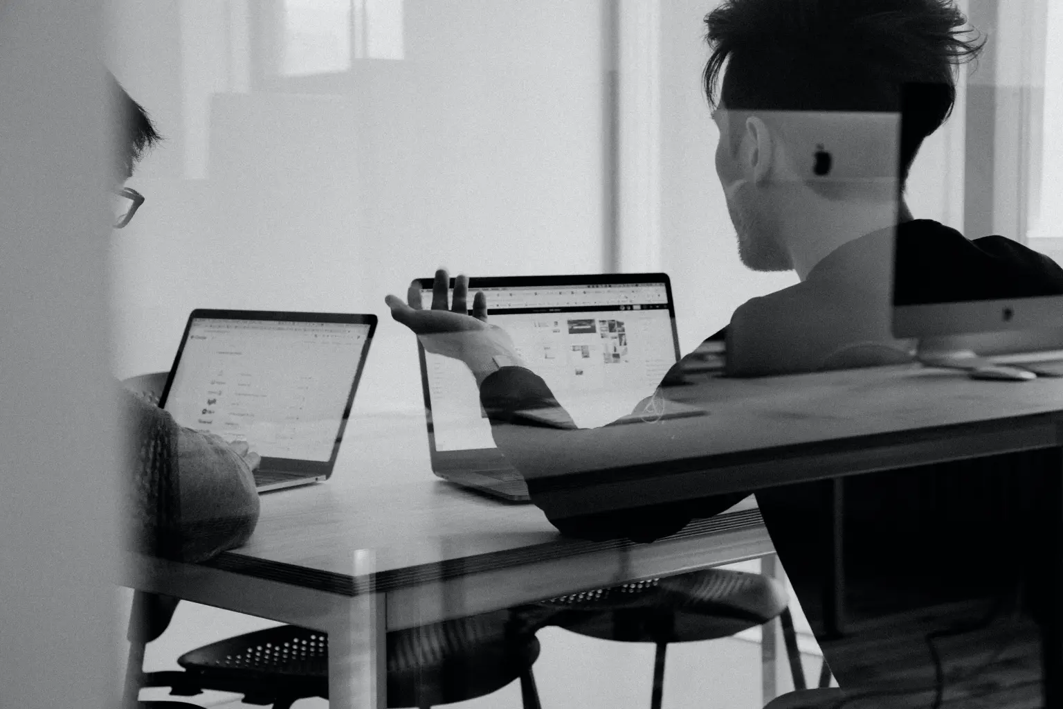 Person typing on computer SQO Marketing 