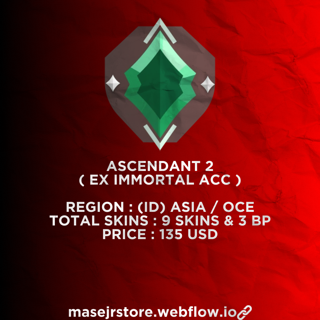 ASIA - ASCENDANT2 - 9 SKINS & 3 BP - 135 USD
