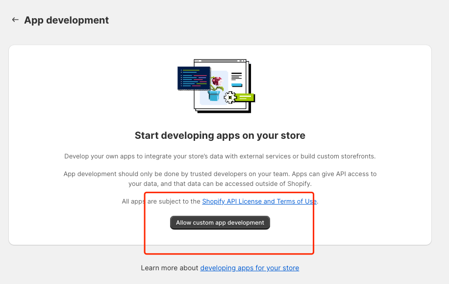 shopify-allow-custom-app-development