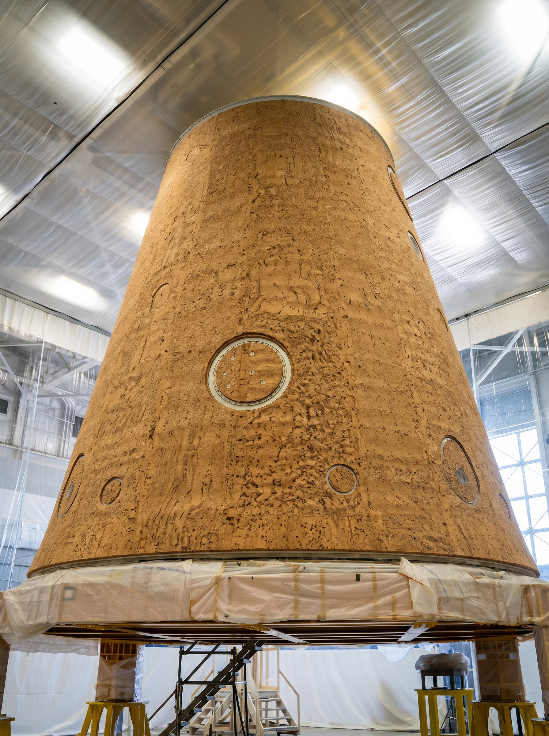 NASA Artemis II — ablative cork heat shield