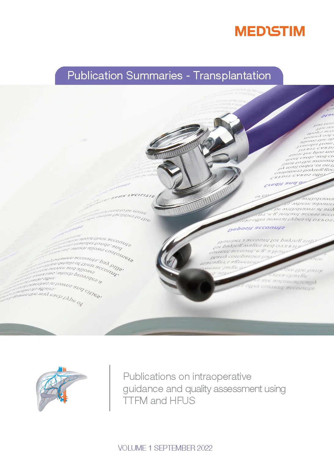 A medical book with a stethoscope on top of it.