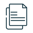 Icon of two overlapping documents with text lines.