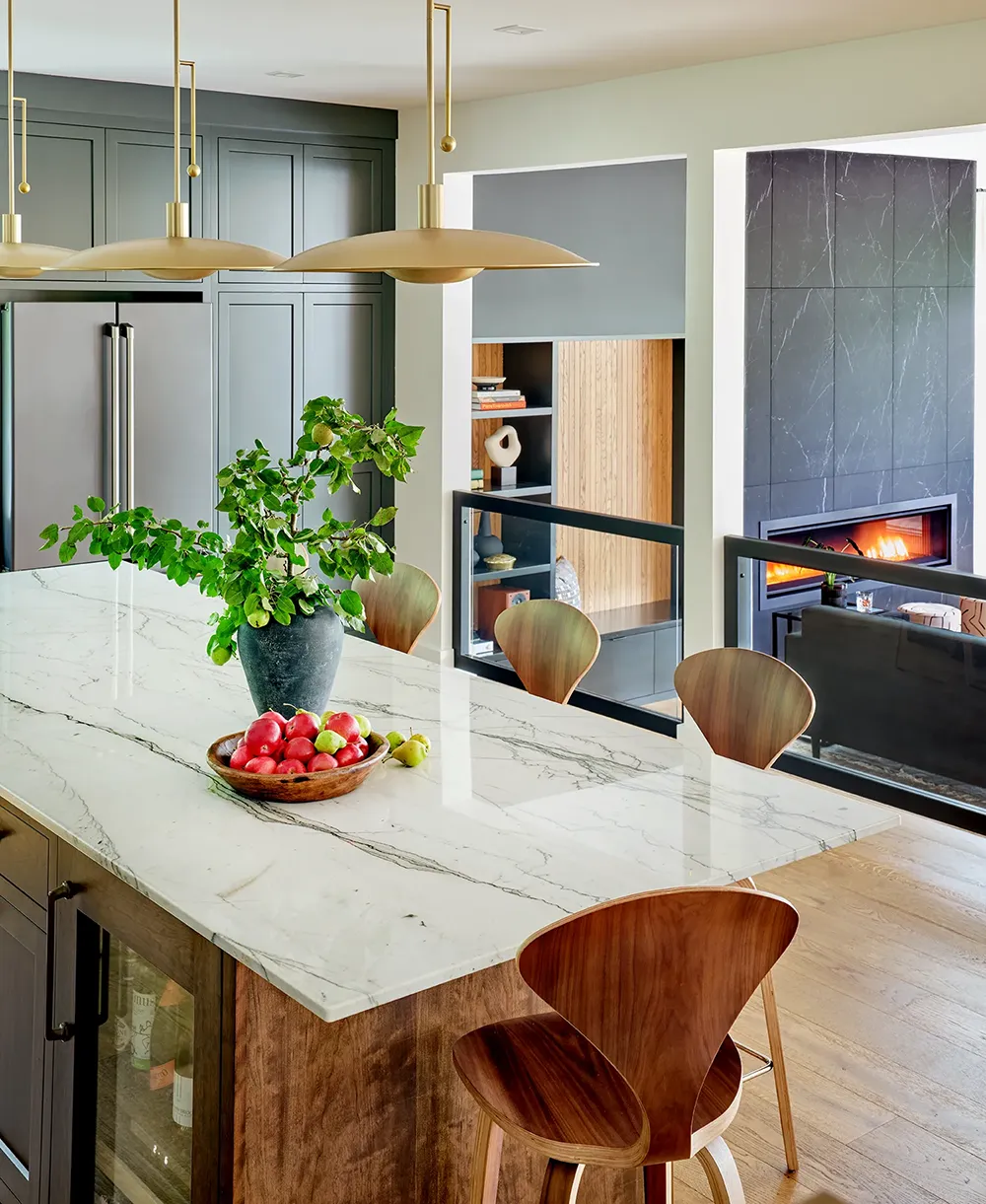 Cedarbank residential project photo of kitchen interior design in Halifax Nova Scotia.