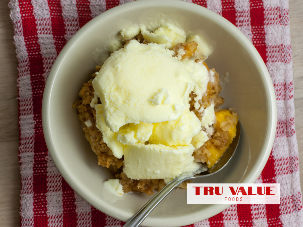 Old-Fashioned BC Peach Crisp