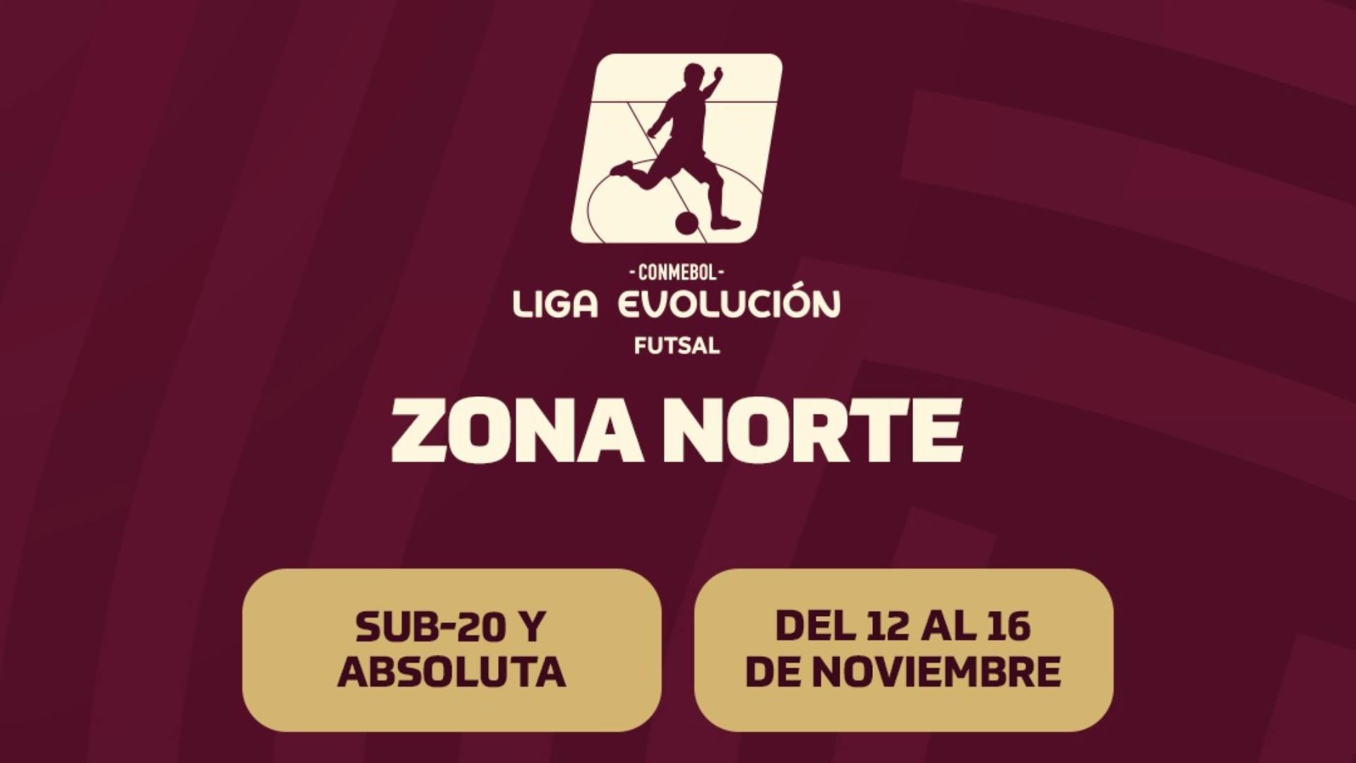 VENEZUELA ALBERGARÁ LA CONMEBOL LIGA EVOLUCIÓN FUTSAL ZONA NORTE 2025