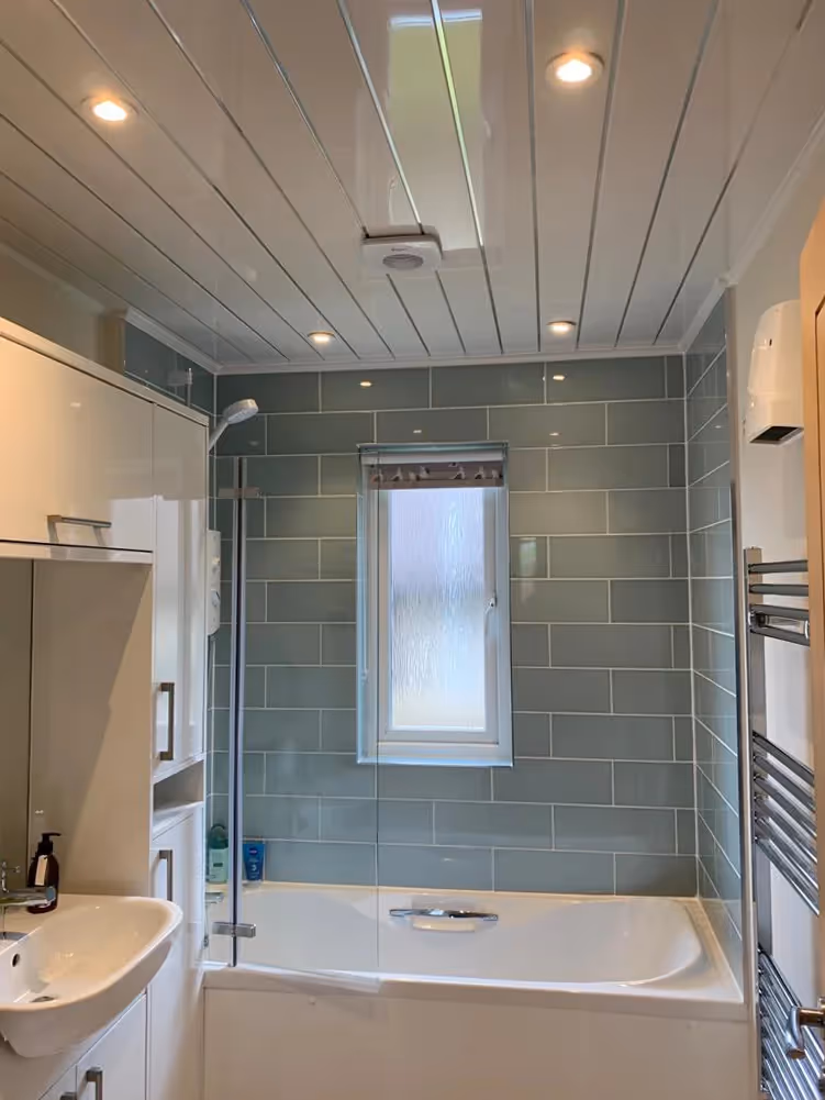 Blue bathroom