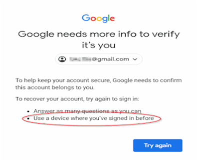 how can I recover my Gmail account