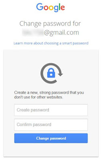 create a new strong password that you do not use for other websites