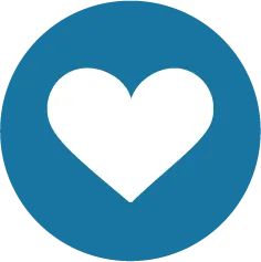 Blue heart icon