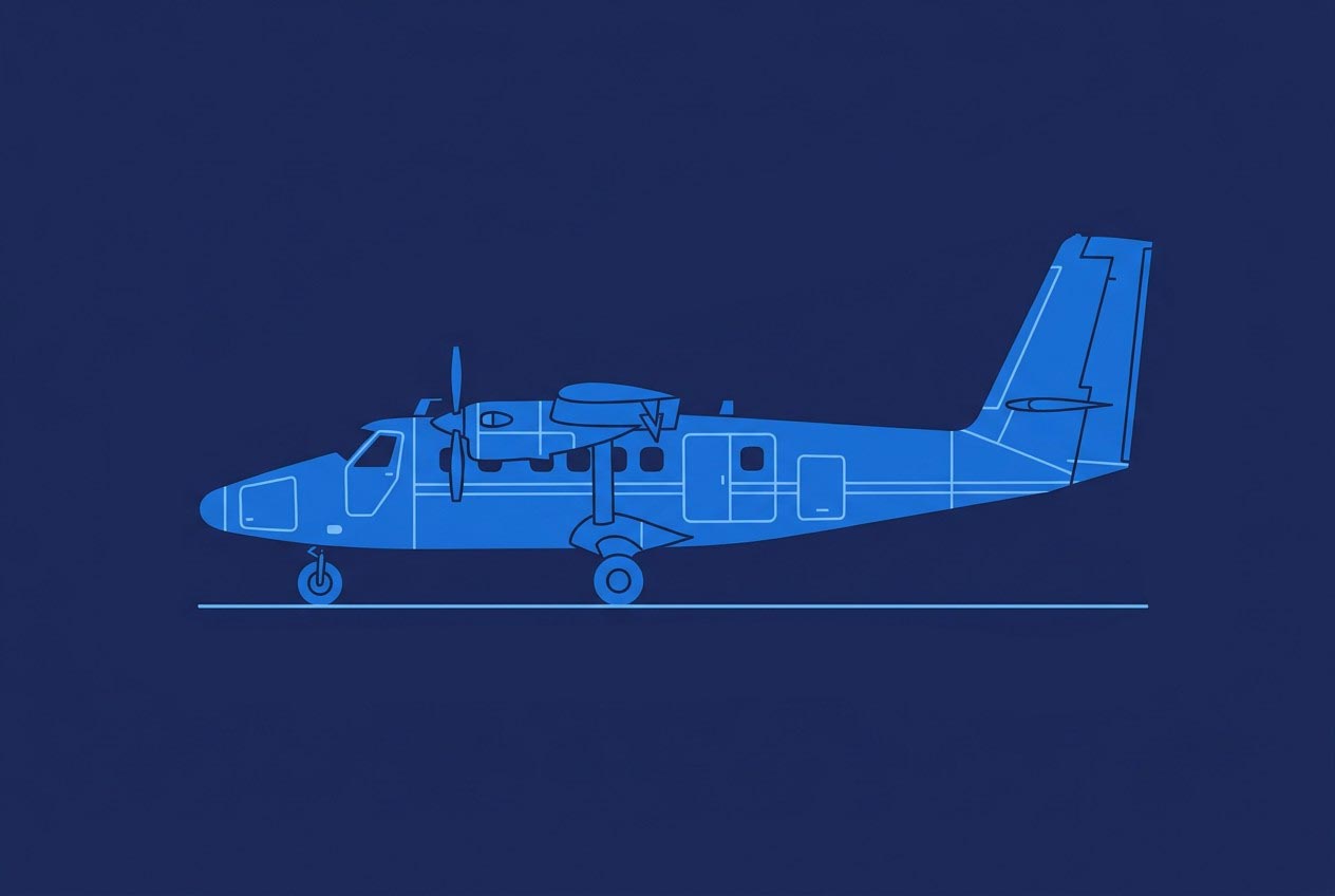 The DHC-6 Twin Otter exterior, captured in 360° for walk-around familiarization