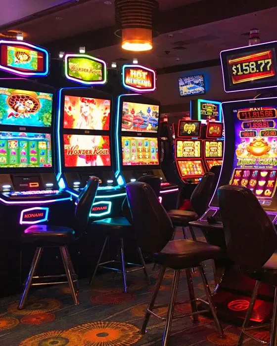 casino floor with slot machines