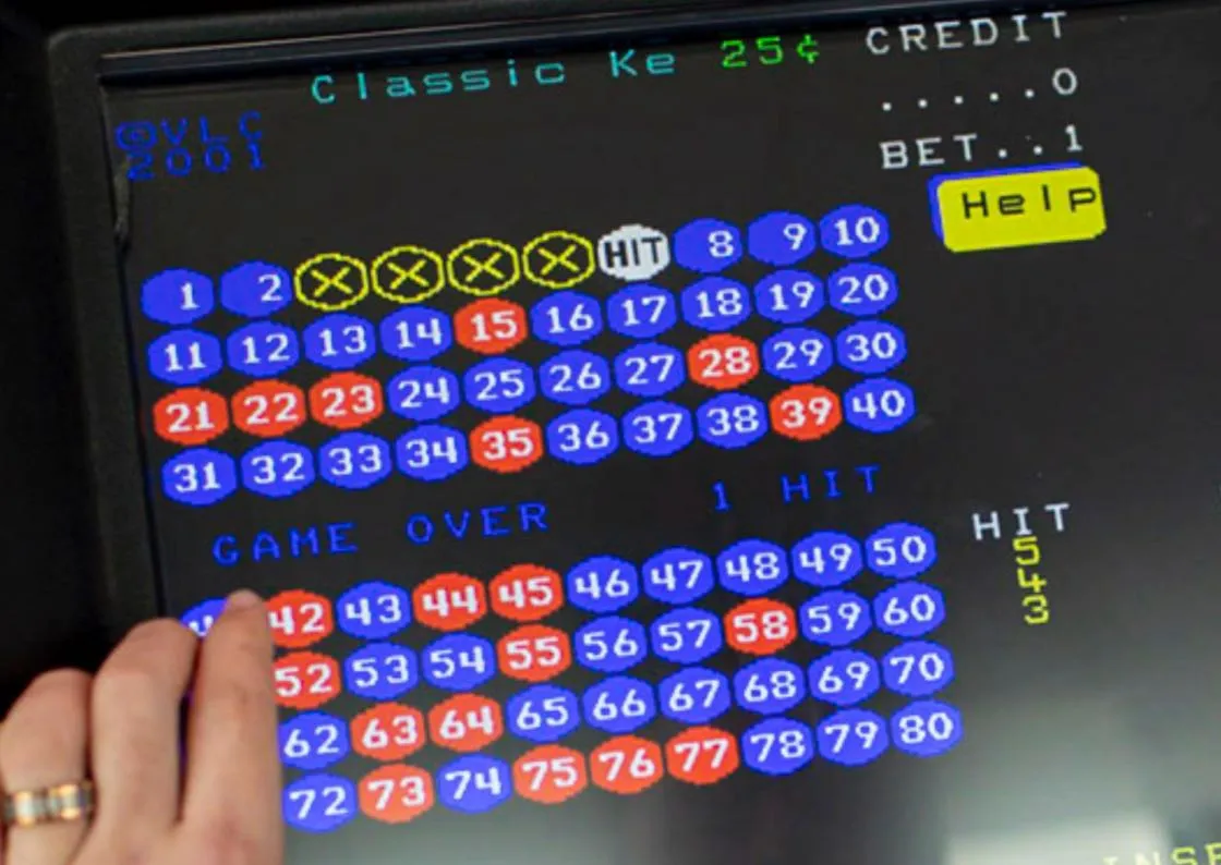 video lottery keno game