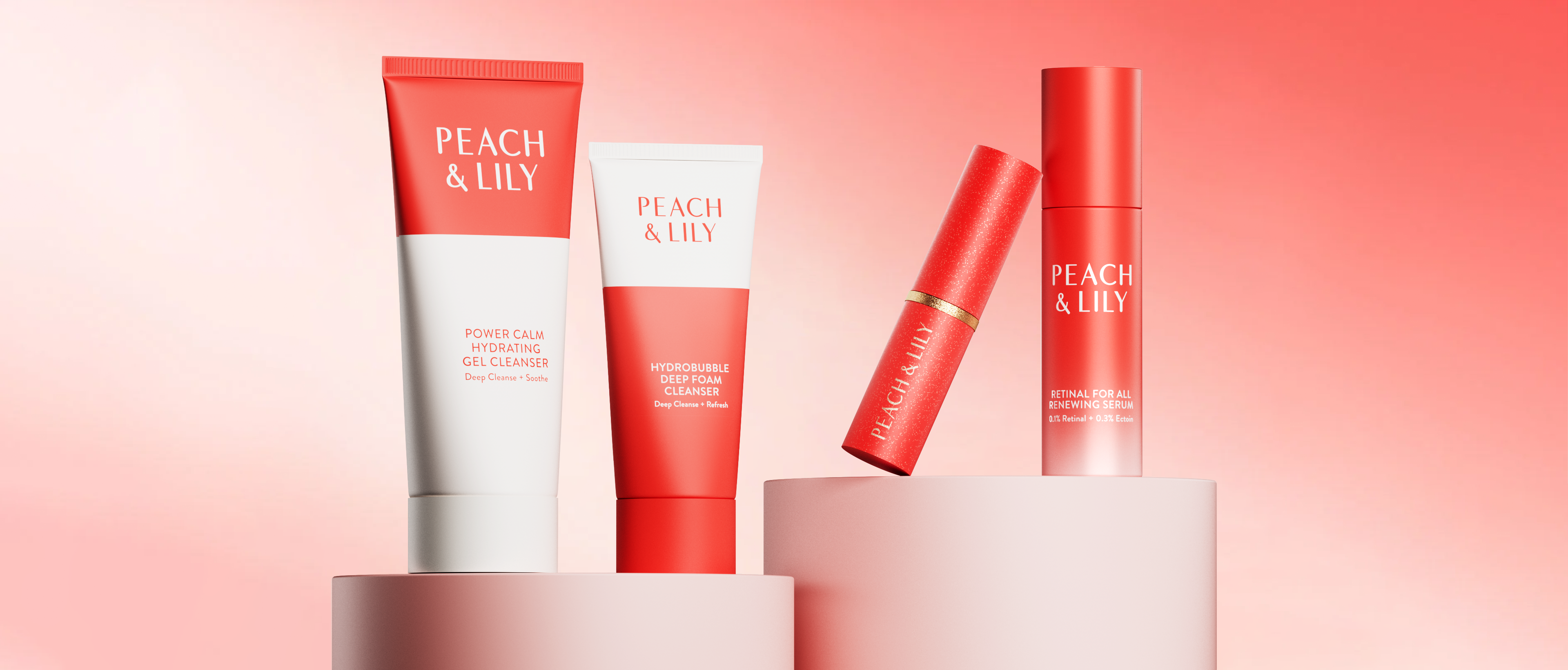 Peach and Lily main line up of products