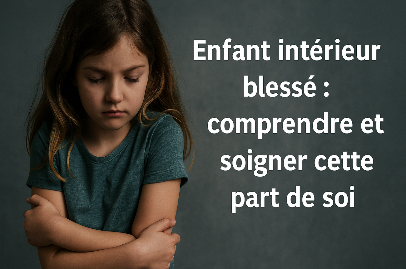 Adulte et enfant intérieur marchant ensemble, symbole de guérison émotionnelle et psychologique à Versailles