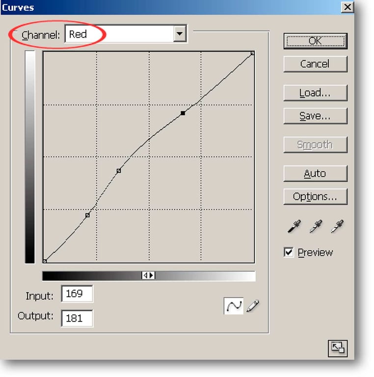 Image 7 - Colour corrections with the Curves Tool