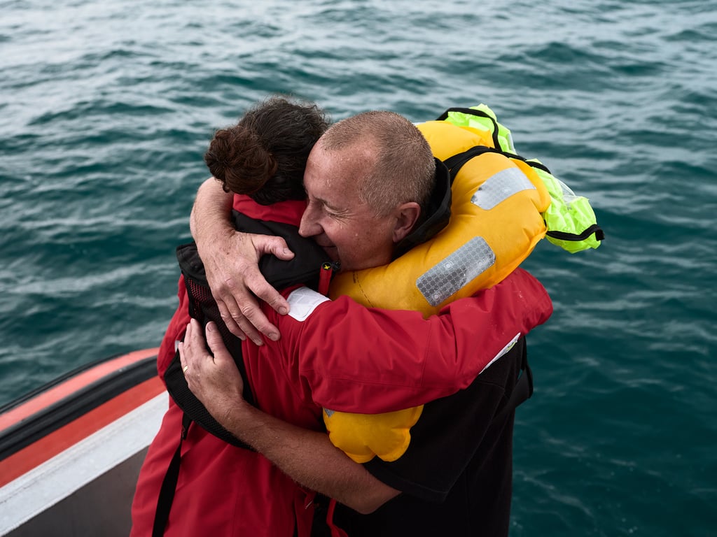 Coastguard volunteers are a welcome sight