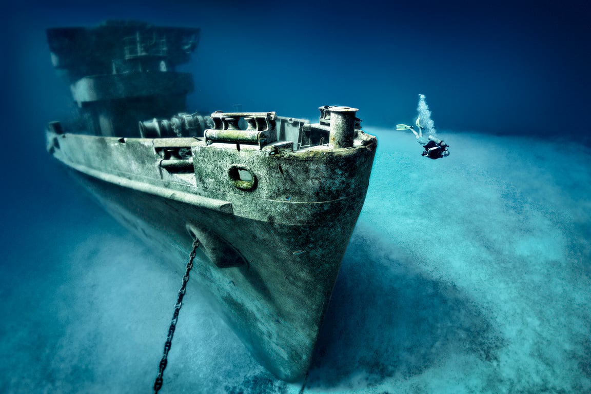 Wreck diving offers a unique glimpse into history