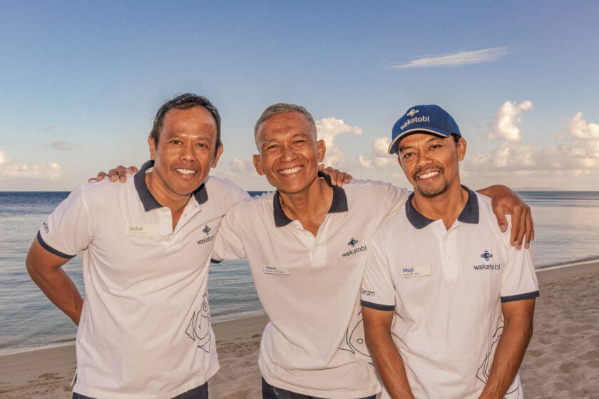 Veteran Dive Experience Managers From left: Ketut, Yono and Muji