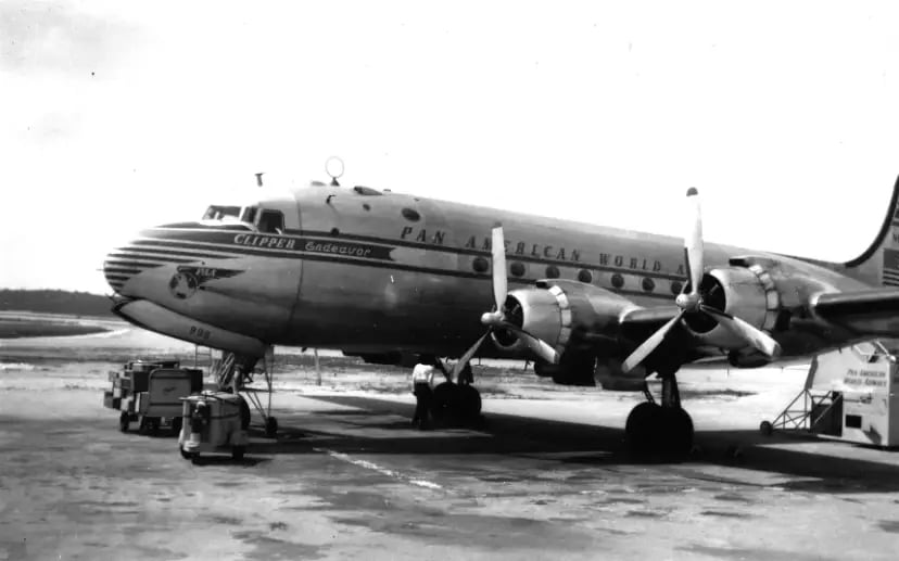 Explorers used an autonomous sonar drone to find the fuselage and tail of the plane. Credit: PanAm Historical Foundation