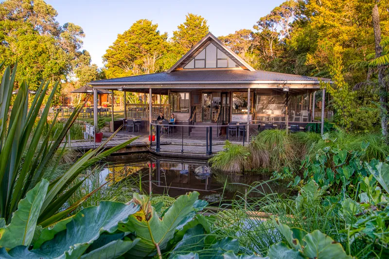 A picture of the whare weka cafe