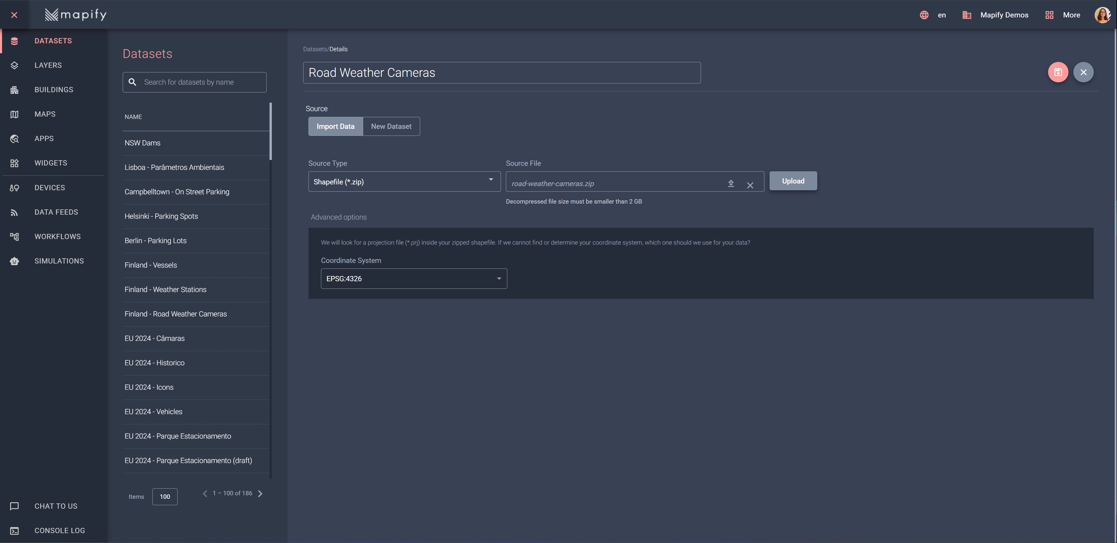 Easily upload your data