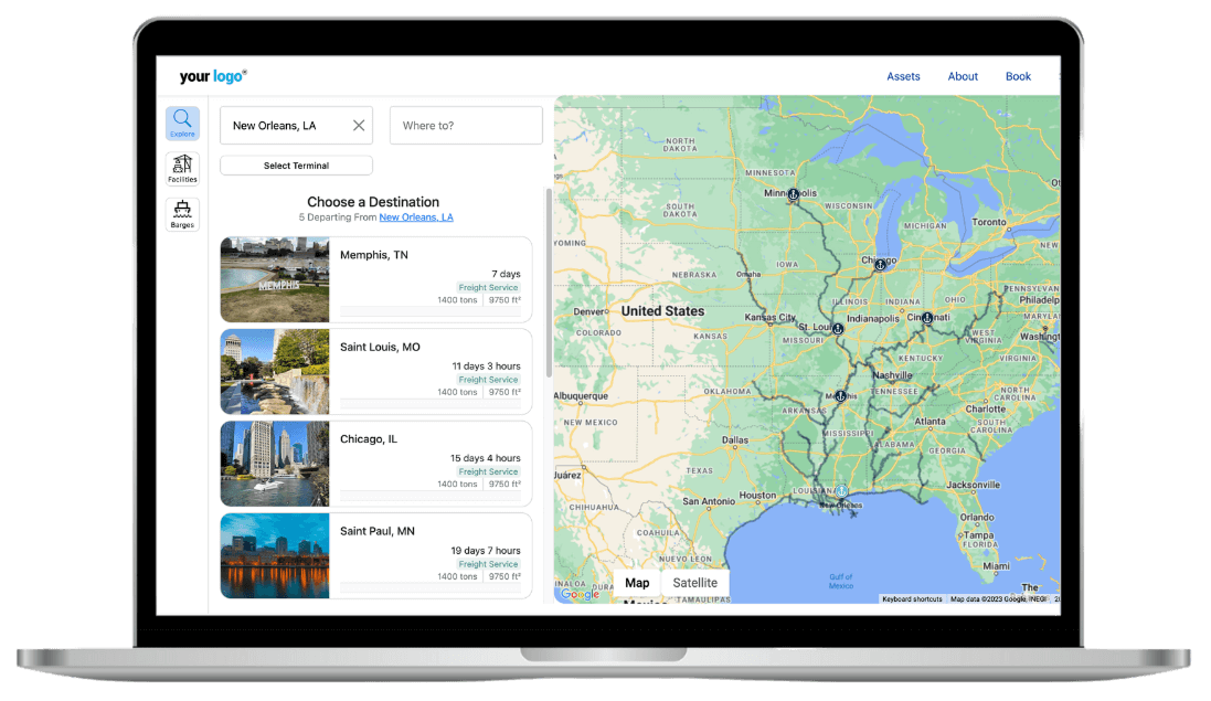 OpenTug's digital booking platform