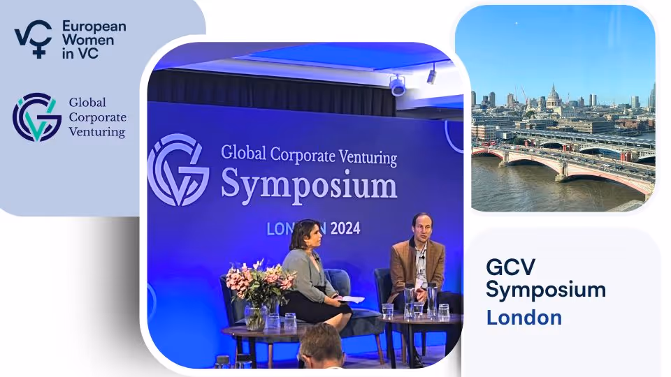 Stage of Global Corporate Venture (GCV) Symposium in London