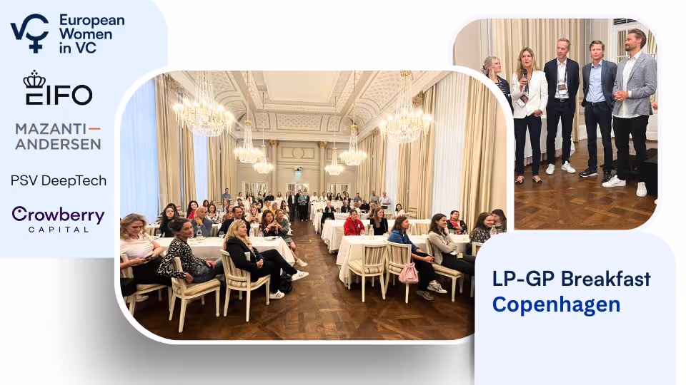 LPs and GPs networking during the TechBBQ at the event organized by European Women in VC