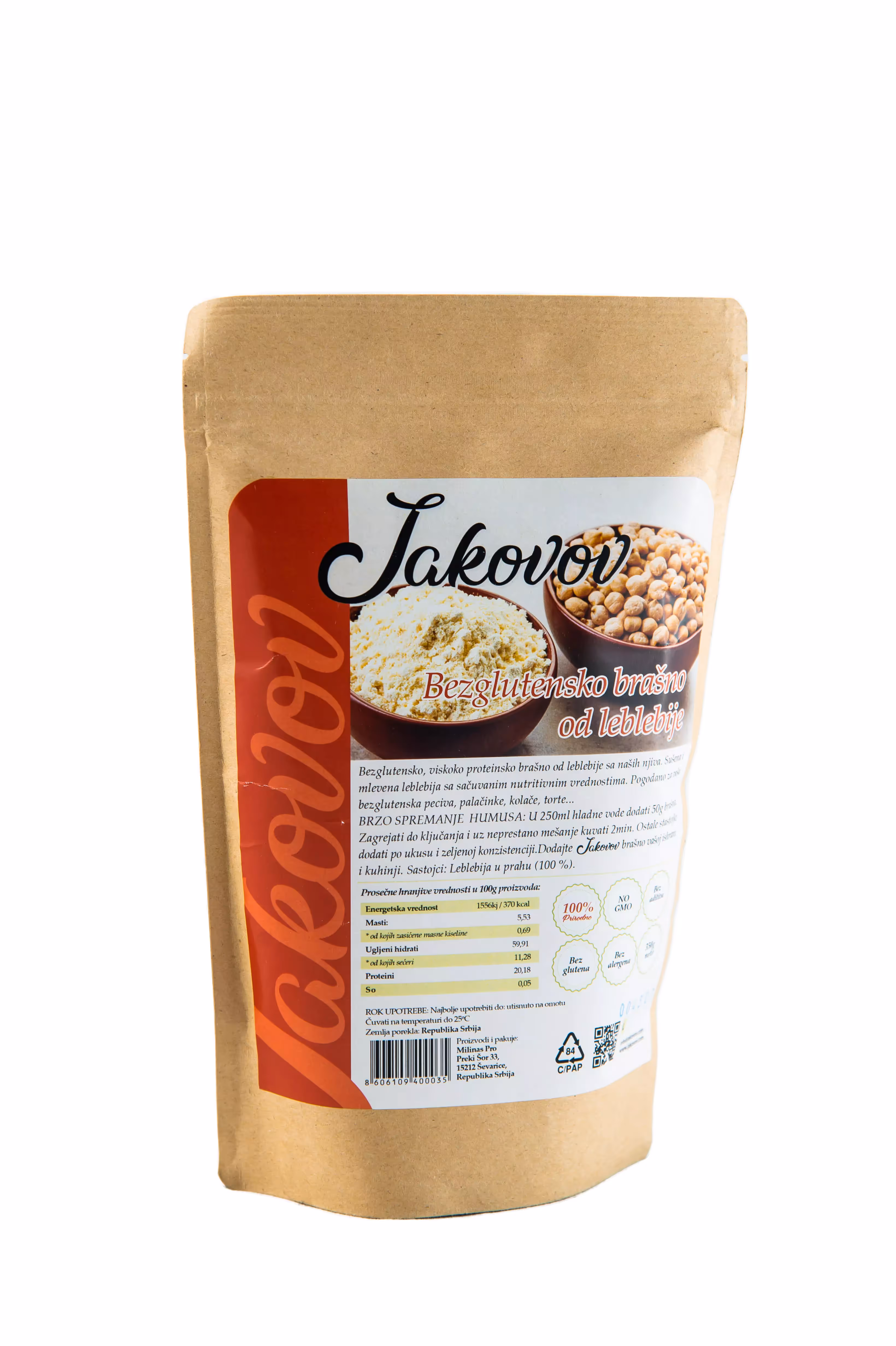 Jakovov Bezglutensko brašno od leblebije