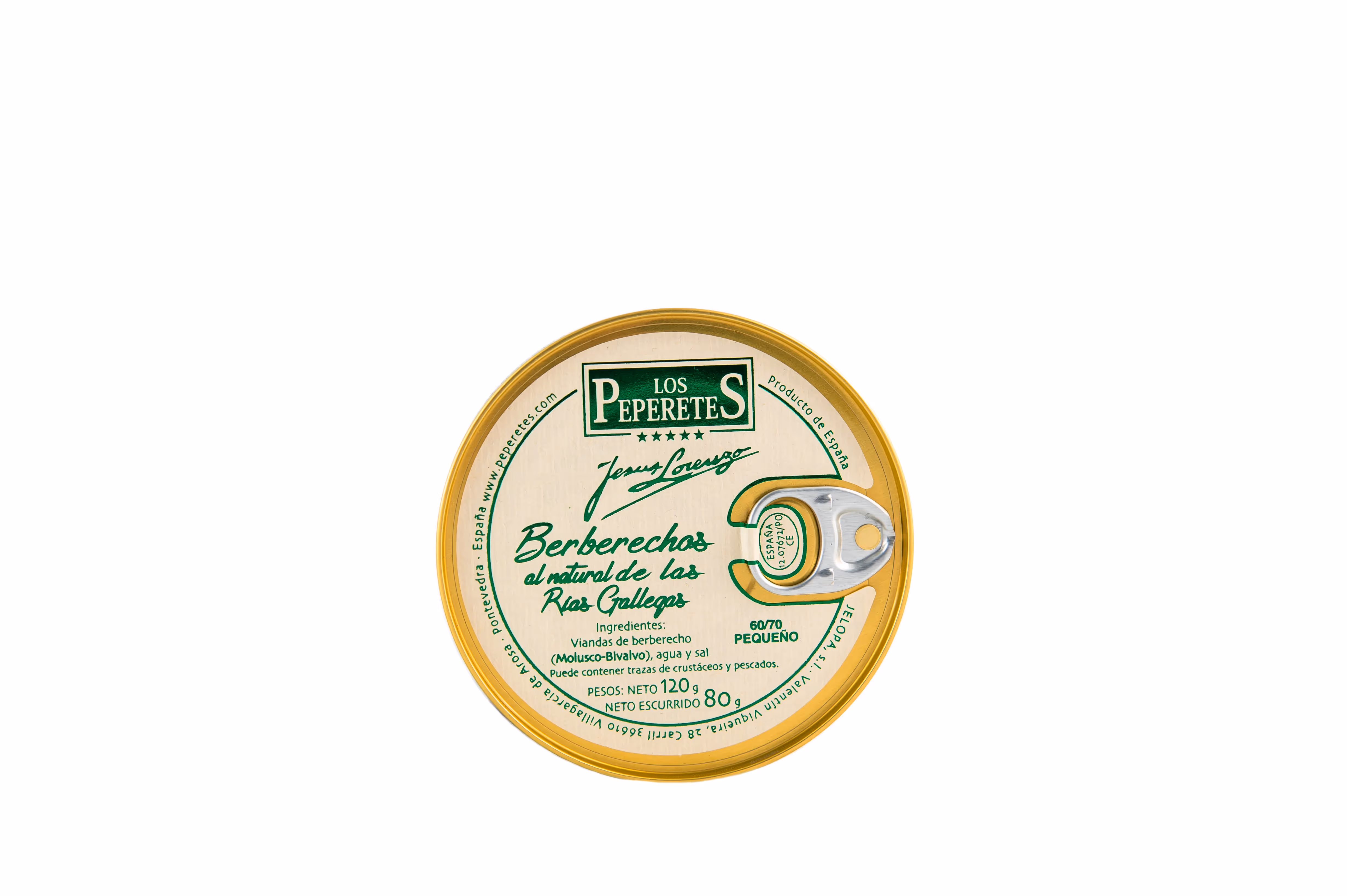 Los Peperetes Berberechos al natural de las Rias Gallegas/Morska školjka u salamuri
