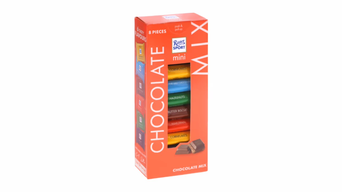 Ritter sport mini tower - čokoladni mix 133g