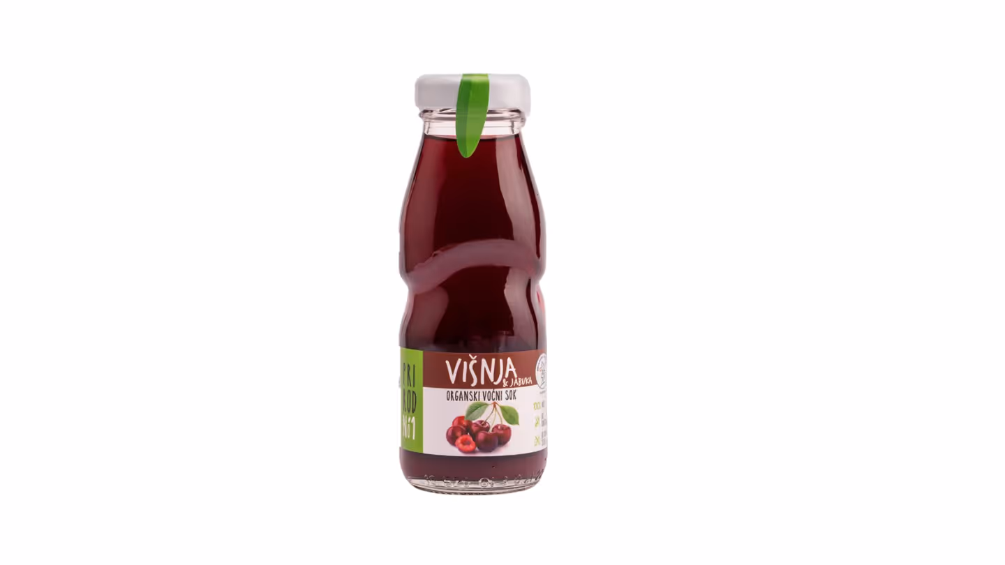 Prirodno1 voćni sok višnja i jabuka – 200ml