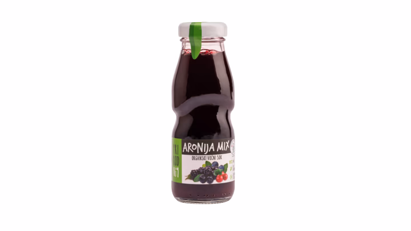 Prirodno1 organski sok od organske aronije – 500ml