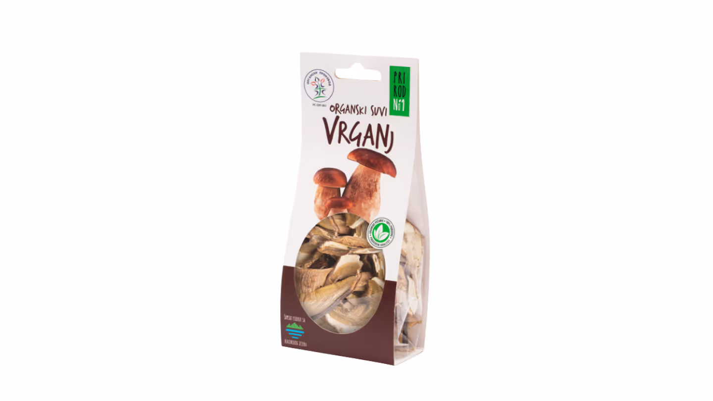Prirodno1 organski suvi vrganj 25g