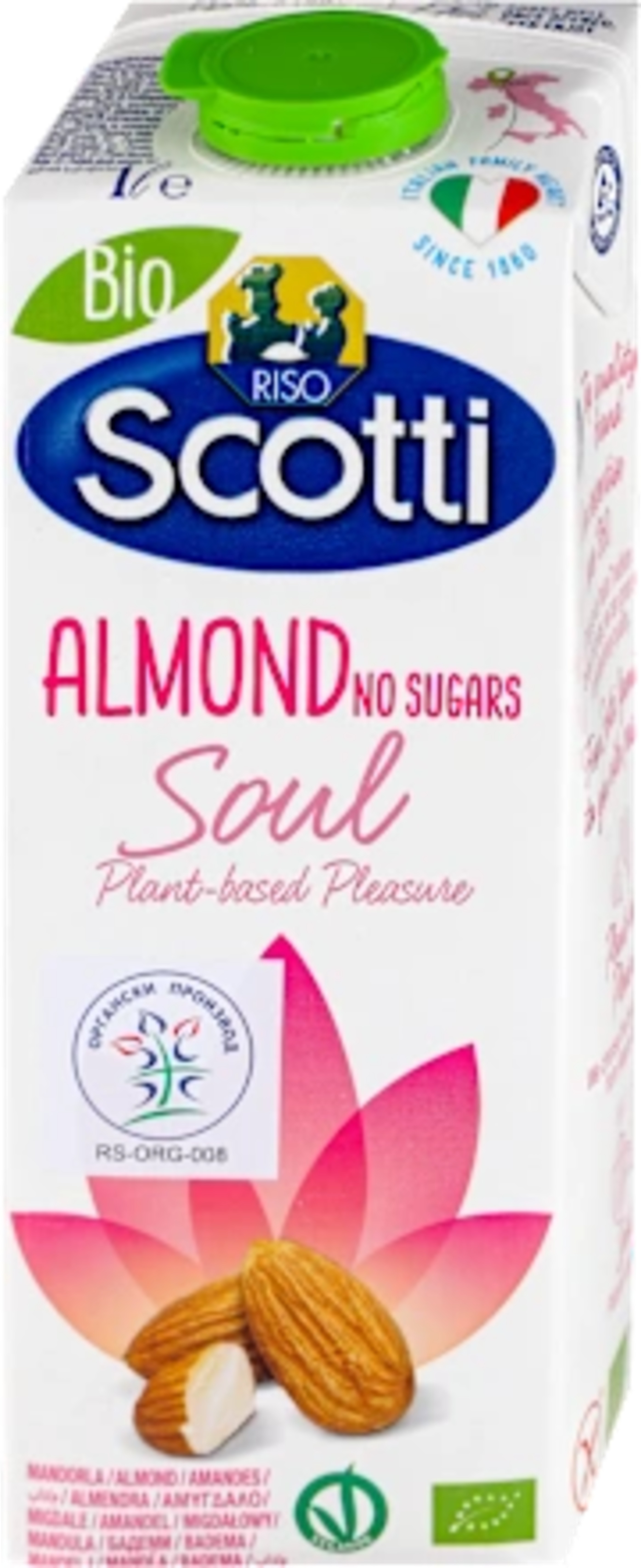 Riso Scotti ALMOND Soul Bio - napitak od badema bez šećera 1l