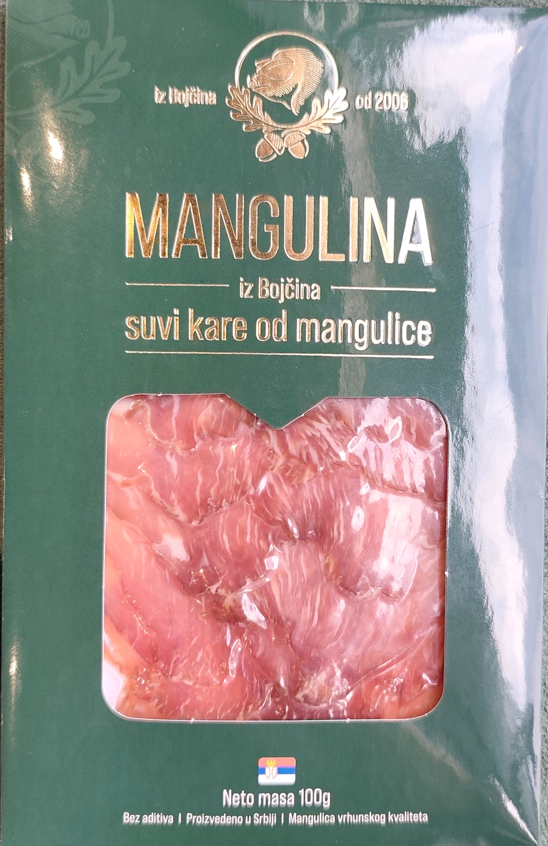 Mangulina iz Bojčina suvi kare od mangulice slajs 100g