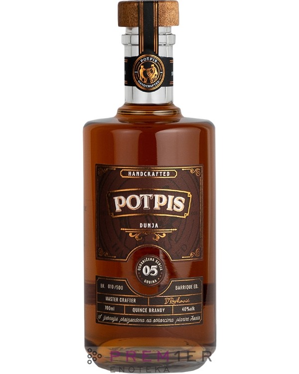 Potpis Rakija od Dunje 5G Barik 0.7l