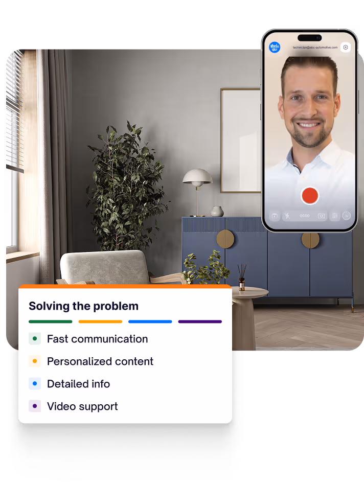 Solve customer issues faster thanks to pre-recorded content