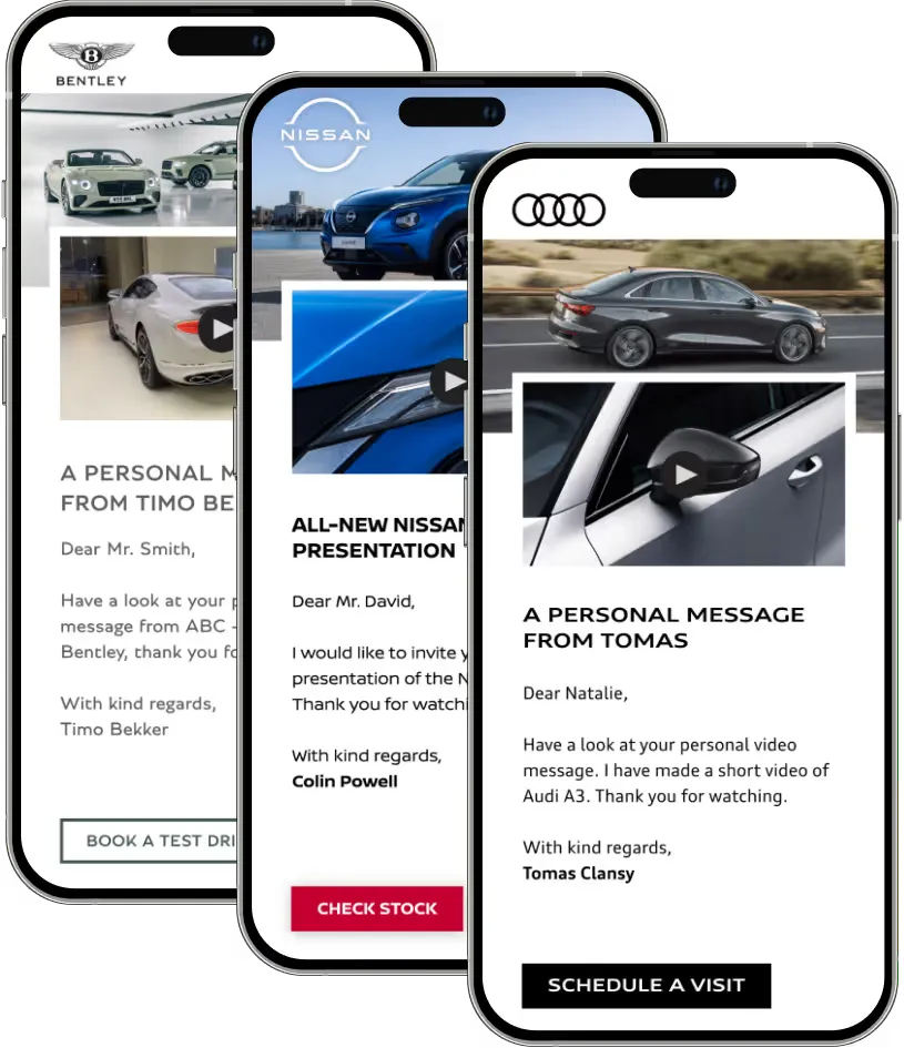 Personal video landing pages