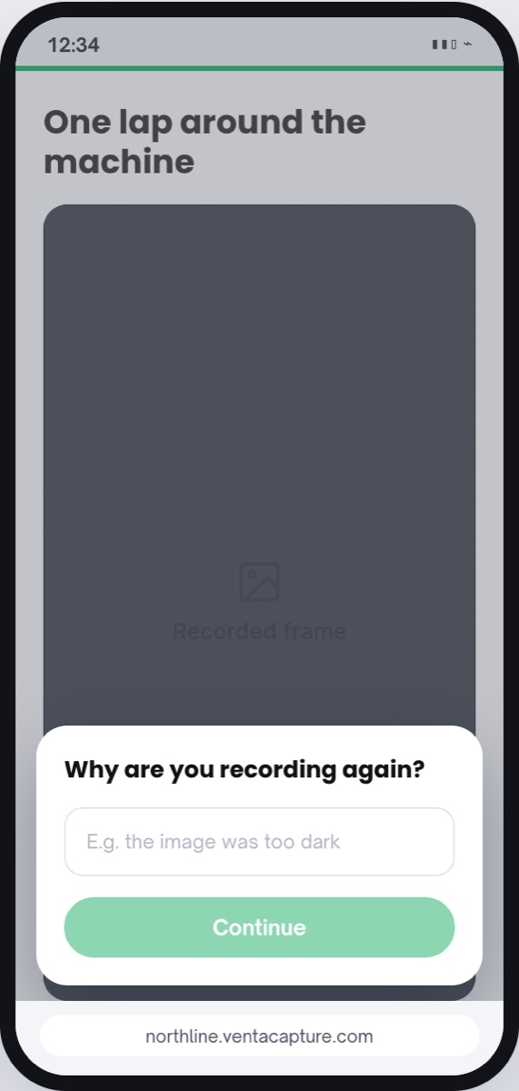Retake reason on the phone