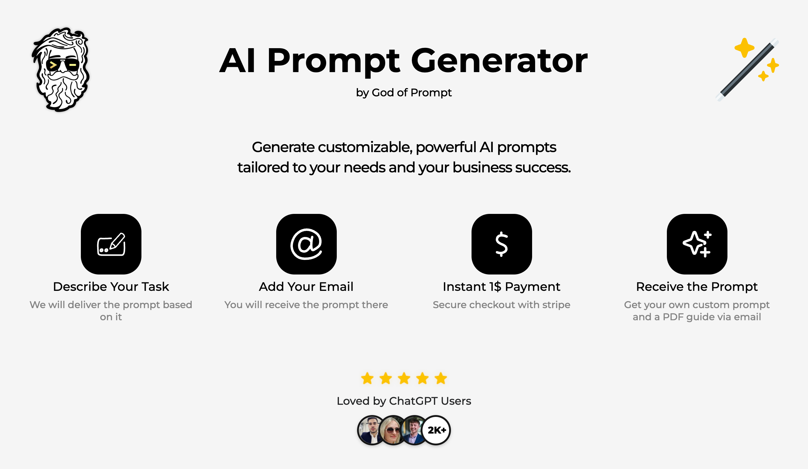 AI Prompt Generator By God Of Prompt Generate Your Custom AI Prompts AI Prompt Generator By God Of Prompt Generate Your Custom AI Prompts