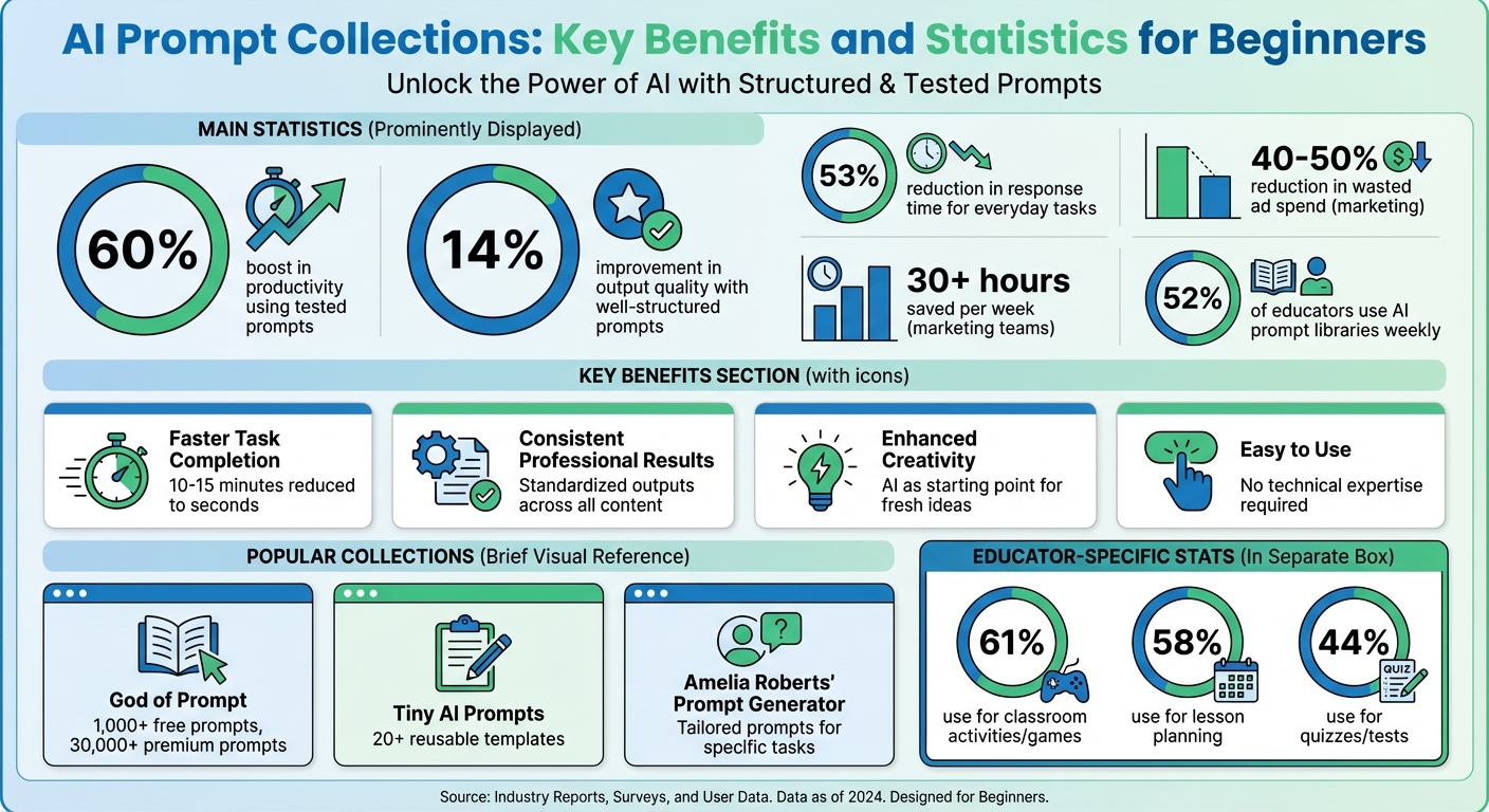 AI Prompt Collections: Key Benefits and Statistics for Beginners