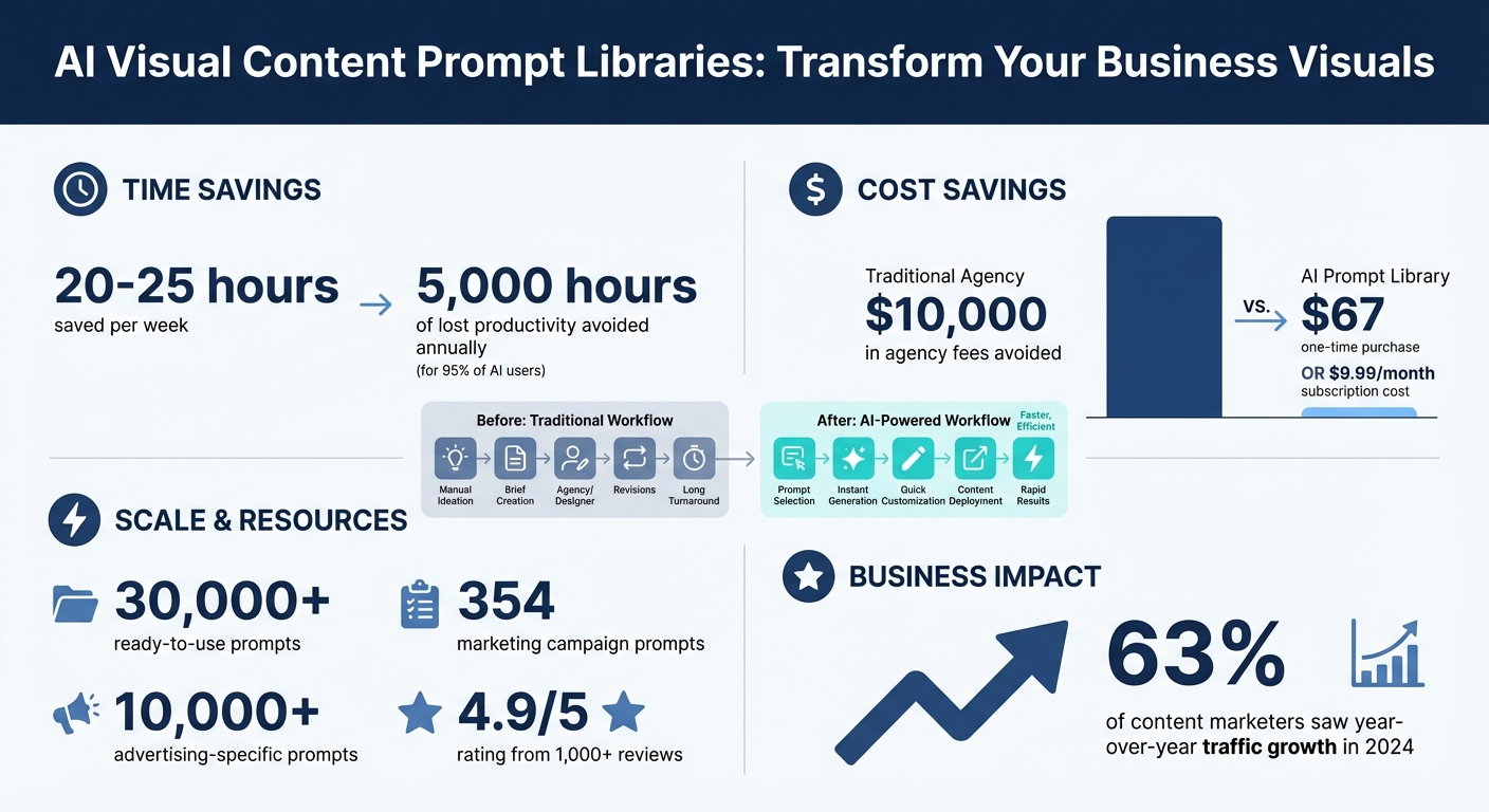 AI Visual Content Prompt Libraries: Key Benefits and Cost Savings Statistics