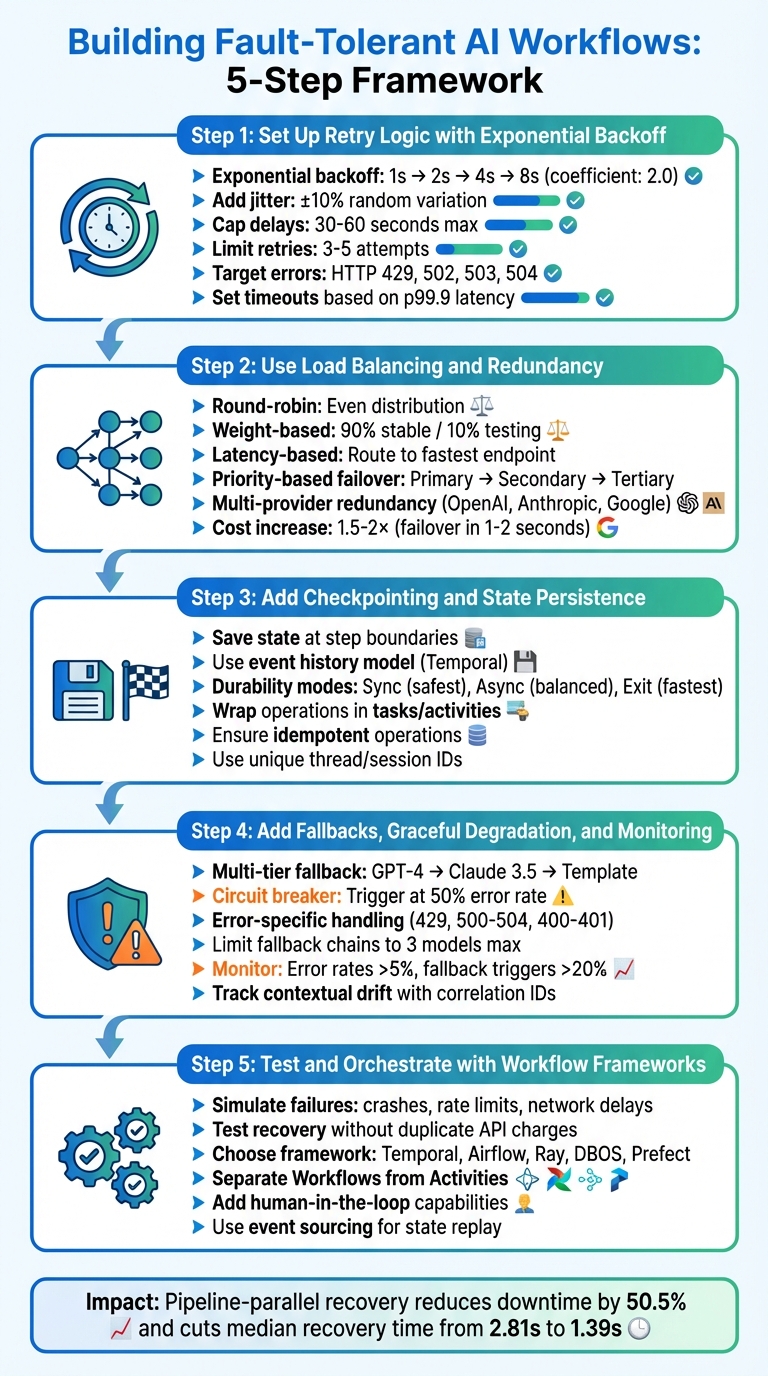 5-Step Framework for Building Fault-Tolerant AI Workflows