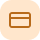 Icon of a wallet with a horizontal stripe on a rounded square peach background.