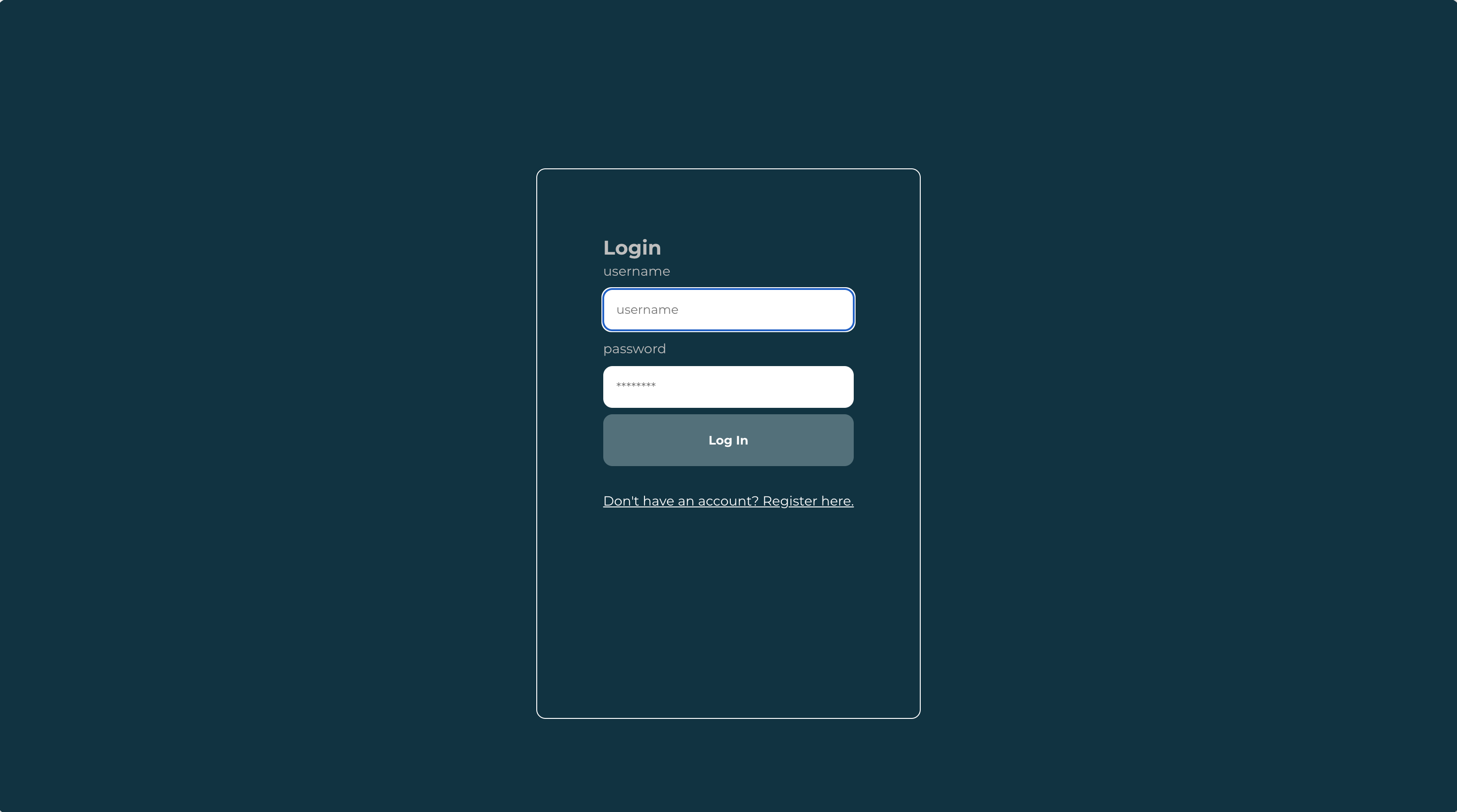 Login Page