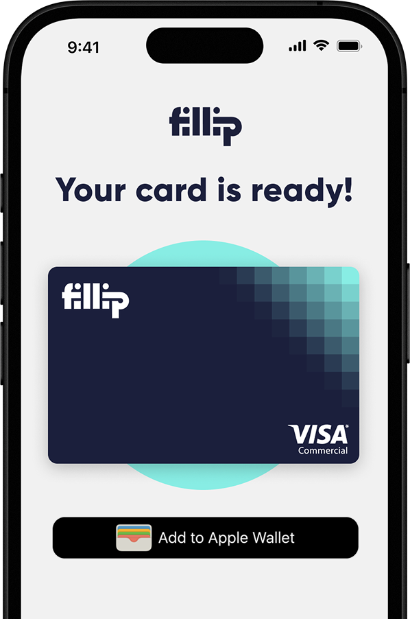 Issuance of a Digital Payment Card in the Fillip Fleet App